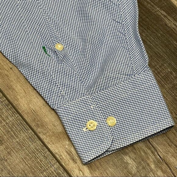 Tommy Hilfiger Long Sleeve Button Down Dress Blue and White Shirt Size 3XL - Picture 6 of 16